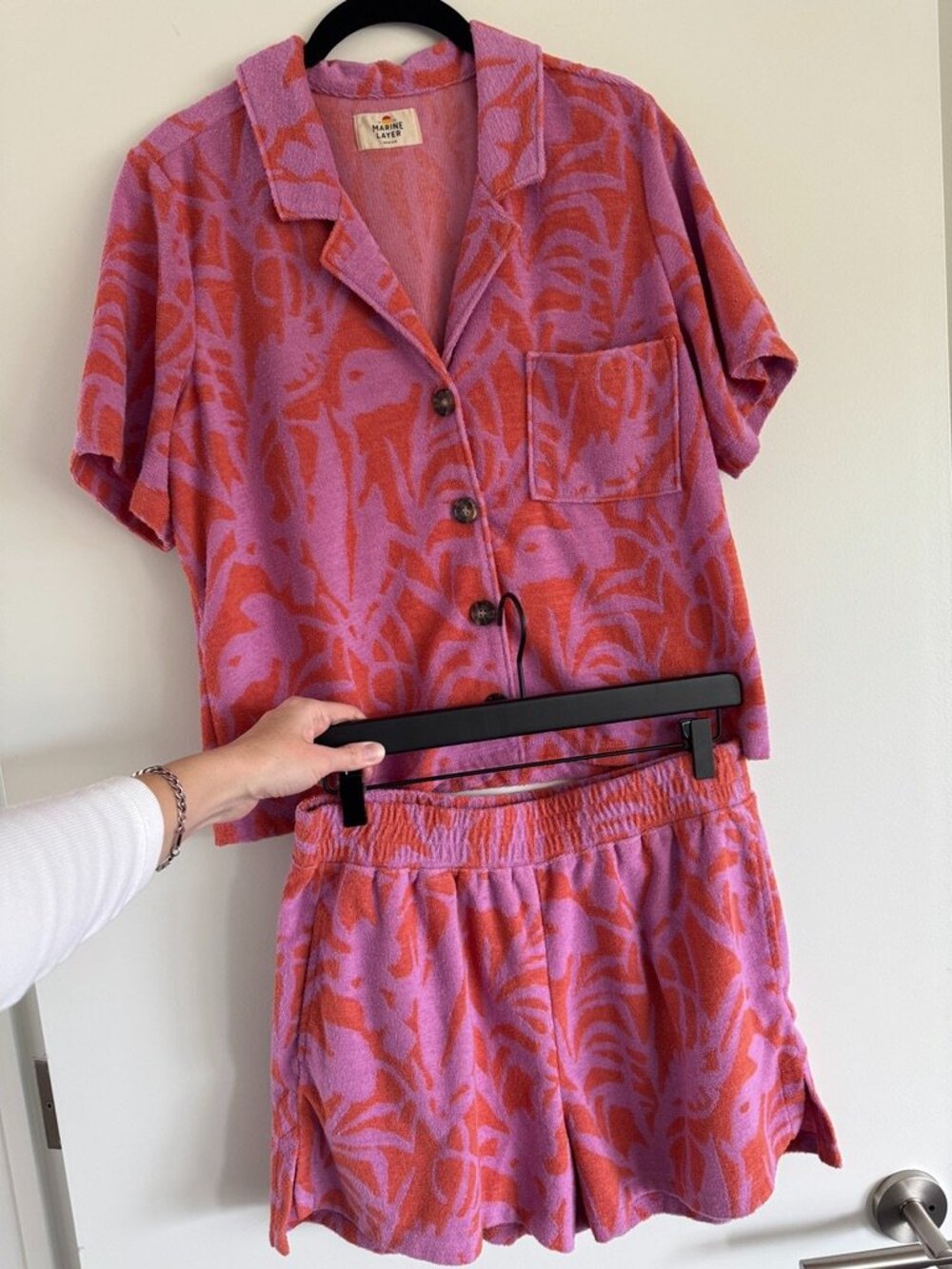 Marine Layer terrycloth matching set, size M